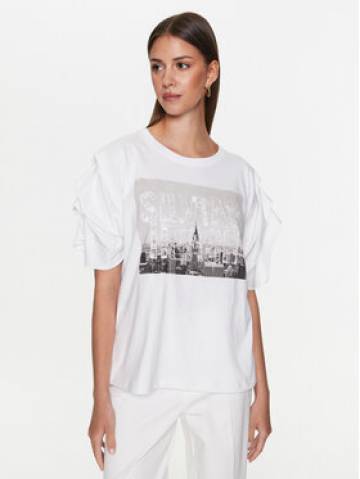 Silvian Heach Блузка GPP23084TS Білий Regular Fit Silvian Heach Блузка GPP23084TS Білий Regular Fit