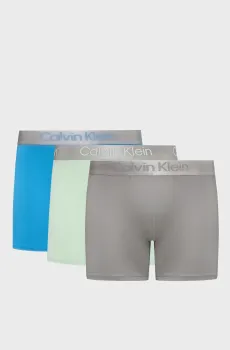 Мужские боксеры (3 шт) BOXER BRIEF Разноцветный S Calvin Klein LV00NB4124