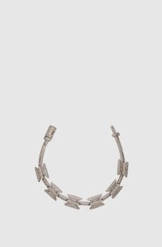 серебристый браслет Razor Wire