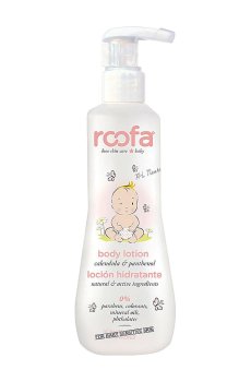 Детский лосьон для чувствительной кожи тела Roofa Body Lotion с календулой и пантенолом, 300 мл