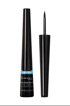 Водостойкая подводка для глаз Rimmel Exaggerate Eye Liner Черная, 2.5 мл