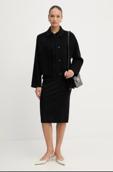 Шерстяная куртка-бомбер BOSS Cafeta_DF