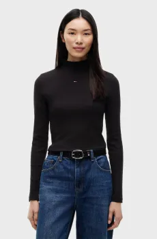 Женский черный гольф ESSENTIAL Черный L Tommy Jeans DW0DW19830