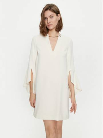 TWINSET Коктейльна сукня 241TP2292 Écru Straight Fit TWINSET Коктейльна сукня 241TP2292 Écru Straight Fit