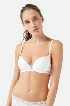 Женский белый бюстгальтер с тонкой чашкой CAFEINE Белый 75E Etam 6520780