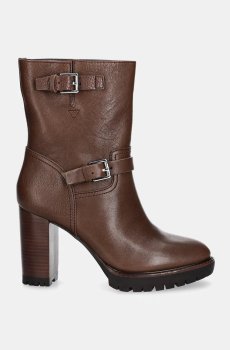 Кожаные полусапожки Lauren Ralph Lauren Lyvia