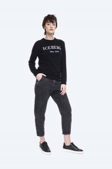 Кашемировый свитер Iceberg цвет чёрный лёгкий Кашемировый свитер Iceberg цвет чёрный лёгкий