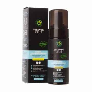 Пенка для умывания VitaminClub для проблемной кожи с проявлениями акне, 150 мл Пенка для умывания VitaminClub для проблемной кожи с проявлениями акне, 150 мл