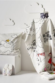 Комплект постільної білизни The Moomins - різнобарвний