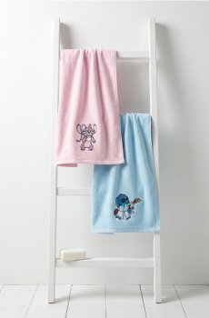 Бавовняні рушники Lilo & Stitch, набір з 2 штук - різнобарвний
