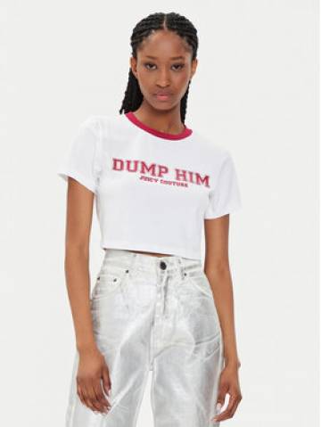 Juicy Couture Футболка Dump Him JCWCT23314 Білий Slim Fit Juicy Couture Футболка Dump Him JCWCT23314 Білий Slim Fit
