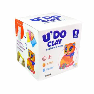 Маса для ліплення Strateg U DO Clay Котик (4823113884147)