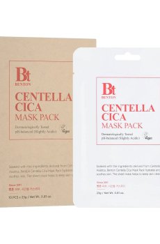 Тканевая маска для лица Benton Goodbye Redness Centella Mask Pack с экстрактом азиатской центеллы, 10*23 мл