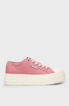 Женские розовые кеды TJW FOXING FLATFORM SNEAKER LOW Розовый 38 Tommy Jeans EN0EN02713
