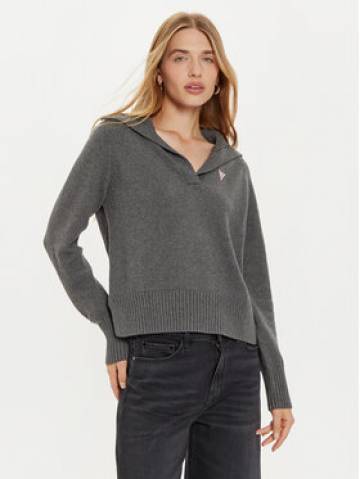 Guess Jeans Светр W4BR14 Z3HM1 Сірий Regular Fit Guess Jeans Светр W4BR14 Z3HM1 Сірий Regular Fit