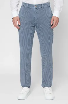 Мужские темно-синие джинсы в полоску Синий 34-34 Pierre Cardin PC.-C7 33730.7784