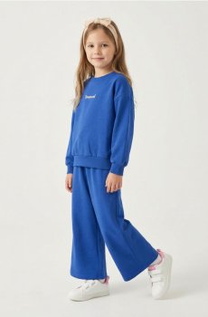 Оверсайз світшот з бавовною - індиго