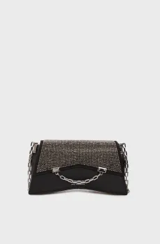 Женская черная кожаная сумка K SEVEN 2.0 Черный ONESIZE Karl Lagerfeld 240W3036