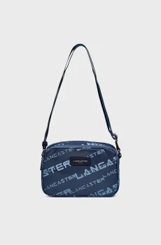 Женская темно-синяя сумка с узором Синий ONESIZE Lancaster 508-66-BLEU