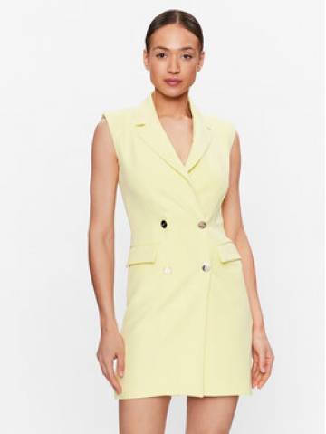 Liu Jo Коктейльна сукня CA3046 T2200 Жовтий Regular Fit Liu Jo Коктейльна сукня CA3046 T2200 Жовтий Regular Fit