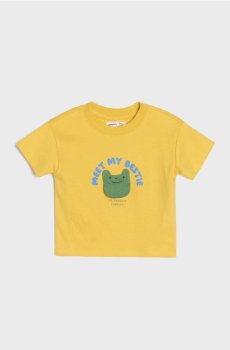Бавовняна футболка - гірчичний