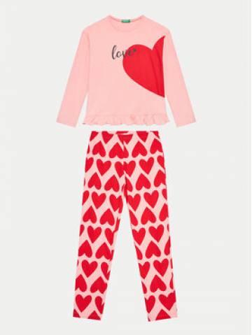 United Colors Of Benetton Піжама 3VD00P06Z Рожевий Regular Fit United Colors Of Benetton Піжама 3VD00P06Z Рожевий Regular Fit