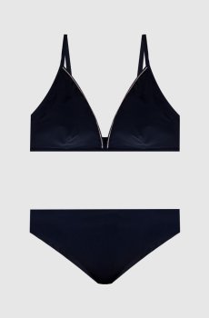 Синий купальник с цепочкой мониль