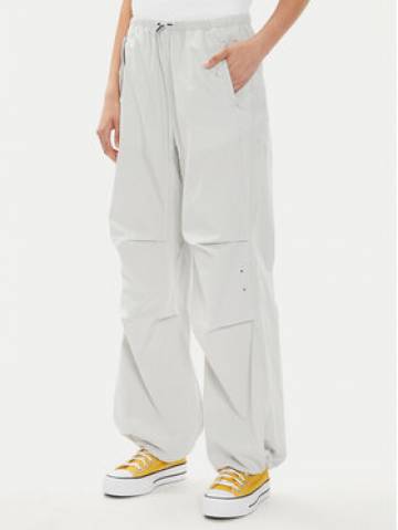 Converse Штани з тканини W Parachute Pant 10026399-A02 Білий Loose Fit Converse Штани з тканини W Parachute Pant 10026399-A02 Білий Loose Fit