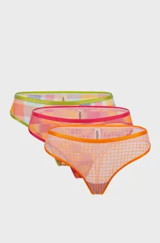 Женские трусики с узором (3 шт) Разноцветный XL brabrabra SLZ26502002