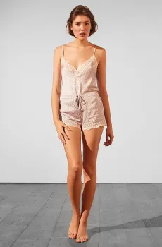 Женские пудровые шорты BROOKLIN Розовый S Etam 6524017