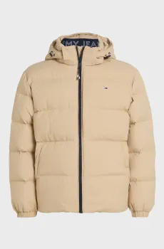 Мужской бежевый пуховик TJM ESSENTIAL DOWN JACKET EXT Бежевый S Tommy Jeans DM0DM19786