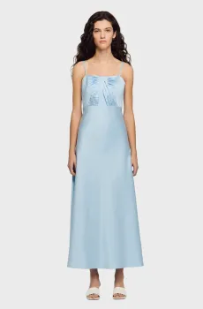 Женское голубое платье Голубой 34 Sandro SFPRO04783_Blue Sky