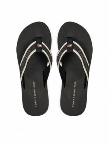 Tommy Hilfiger Вєтнамки Im Hilfiger Beach Sandal FW0FW08015 Чорний Tommy Hilfiger Вєтнамки Im Hilfiger Beach Sandal FW0FW08015 Чорний