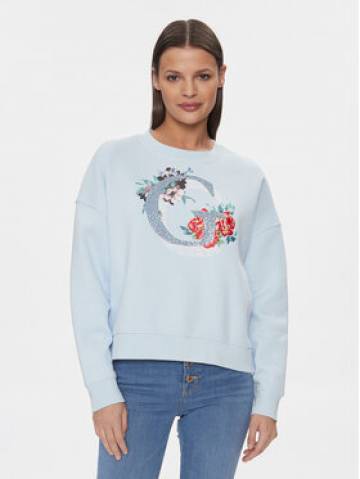Guess Світшот W4RQ11 K9Z21 Блакитний Guess Світшот W4RQ11 K9Z21 Блакитний