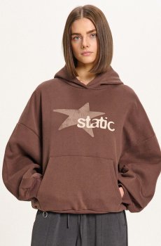 Cropp - Худі з принтом - коричневий