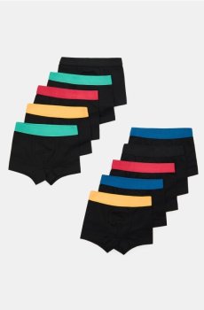 Бавовняні боксерки 10-пак - чорний