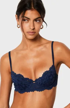 Женский темно-синий бюстгальтер с тонкой чашкой LEGENDE Синий 70C Etam 6547320