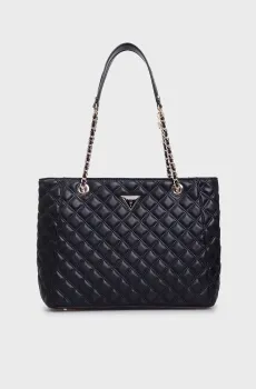 Женская черная сумка GIULLY LARGE TOTE Черный ONESIZE Guess HWQG8748240