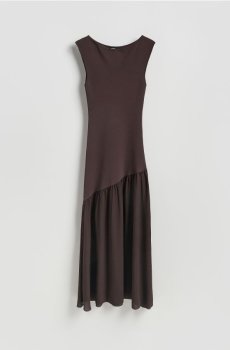 Reserved - Трикотажна сукня - коричневий - 917IP-88X