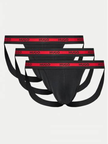 Hugo Набір з 3 пар сліпів Jock Strap 50517882 Чорний Hugo Набір з 3 пар сліпів Jock Strap 50517882 Чорний