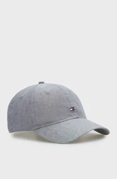 Мужская синяя кепка FLAG CHAMBRAY 6 PANEL Синий ONESIZE Tommy Hilfiger AM0AM14451