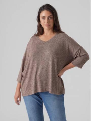 Vero Moda Curve Блузка Brianna 10297287 Коричневий Regular Fit Vero Moda Curve Блузка Brianna 10297287 Коричневий Regular Fit