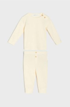 Комплект із світшота та штанів - кремовий