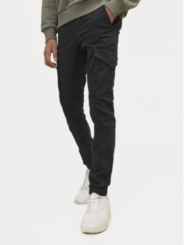 Jack&Jones Junior Штани з тканини Paul 12151646 Чорний Slim Fit Jack&Jones Junior Штани з тканини Paul 12151646 Чорний Slim Fit