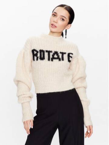 ROTATE Светр Knit Puff Sleeve RT2287 Écru Regular Fit