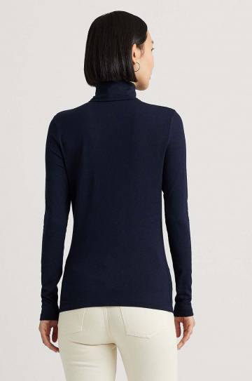 Свитер Lauren Ralph Lauren женский цвет синий лёгкий с гольфом 200675597 Свитер Lauren Ralph Lauren женский цвет синий лёгкий с гольфом 200675597