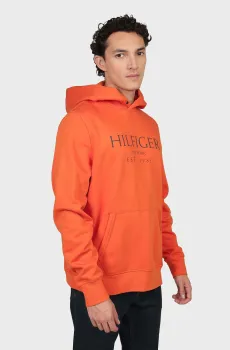 Мужское оранжевое худи BIG HILFIGER HOODY Оранжевый M Tommy Hilfiger MW0MW35523