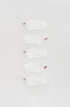 Reserved - Бавовняні шкарпетки 5 шт. - кремовий - 901IV-01X