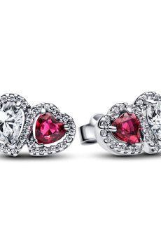 Сережки "Ореол сердець"