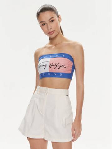 Tommy Jeans Топ Flag UW0UW05151 Голубий Slim Fit Tommy Jeans Топ Flag UW0UW05151 Голубий Slim Fit